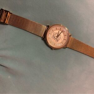 Versace Gold Mesh Band Watch